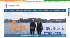 Desktop Screenshot of indianembassy.se