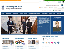 Tablet Screenshot of indianembassy.nl