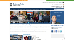 Desktop Screenshot of indianembassy.hr