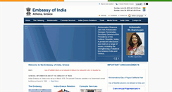 Desktop Screenshot of indianembassy.gr