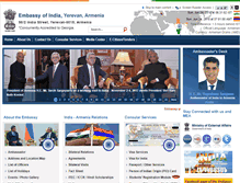 Tablet Screenshot of indianembassy.am