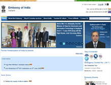 Tablet Screenshot of indianembassy.is