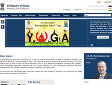 Tablet Screenshot of indianembassy.sk